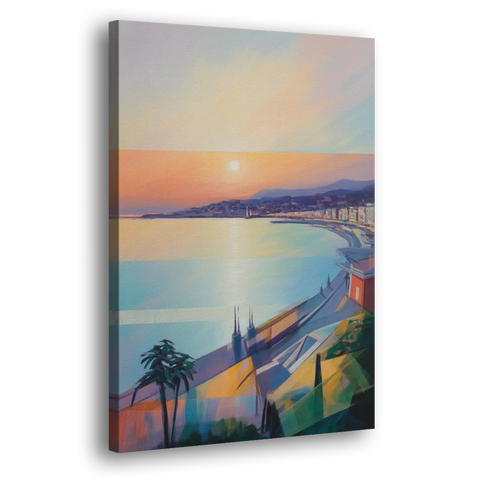 Sunset Over Nice - Canvas Wall Art