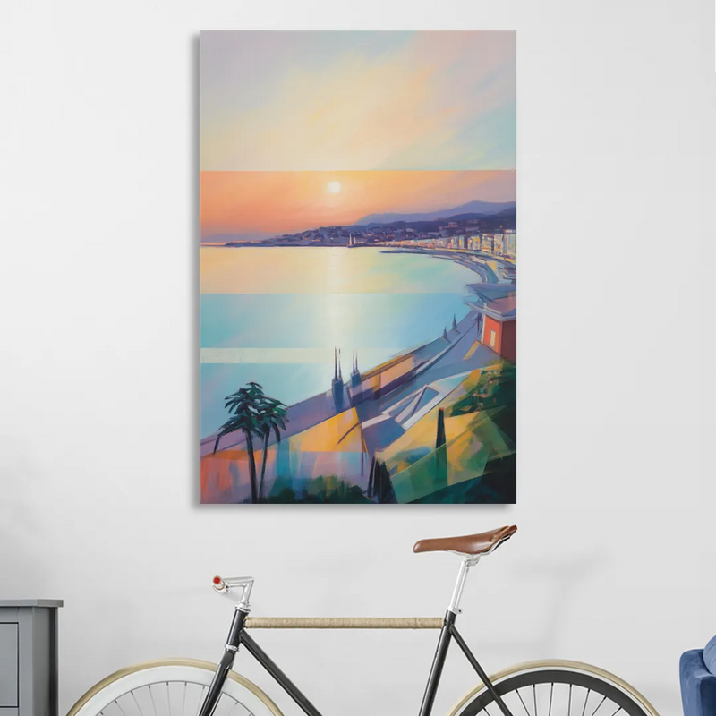Sunset Over Nice Sitting Room - Canvas Wall Art