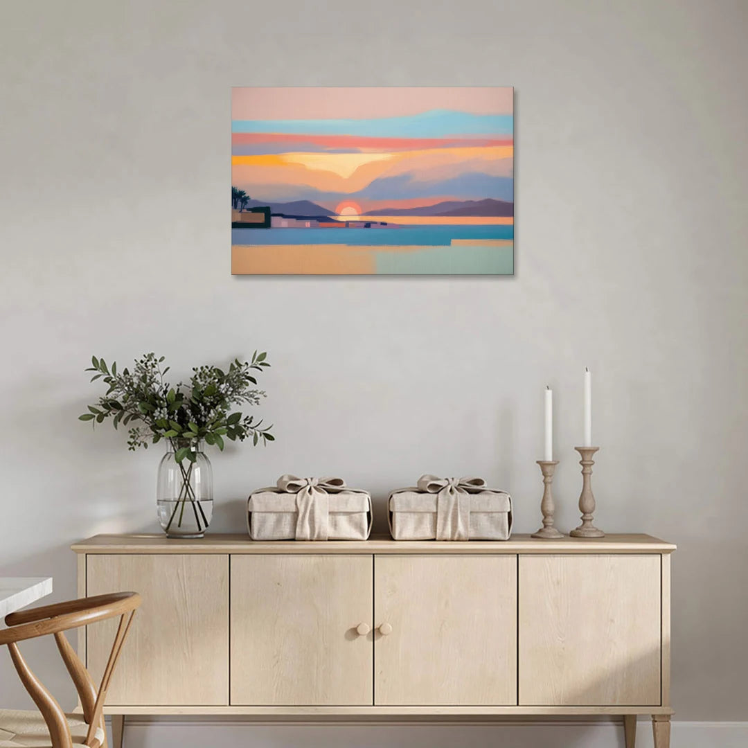 Sunset over Palma Bay - Canvas Wall Art - Coffee Table - 36x24