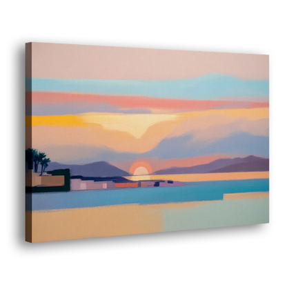Sunset over Palma Bay Side - Canvas Wall Art