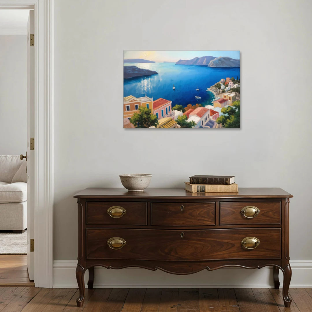 Symi Island Escape - Canvas Wall Art - Coffee Table - 36x24