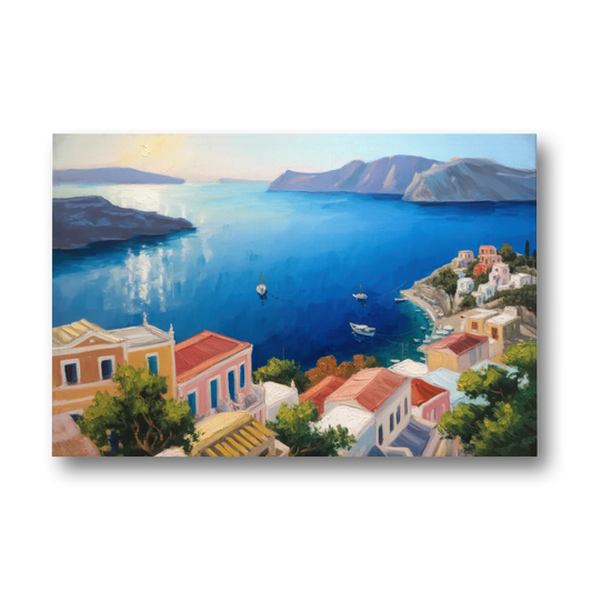 Symi Island Escape - Canvas Wall Art - Front