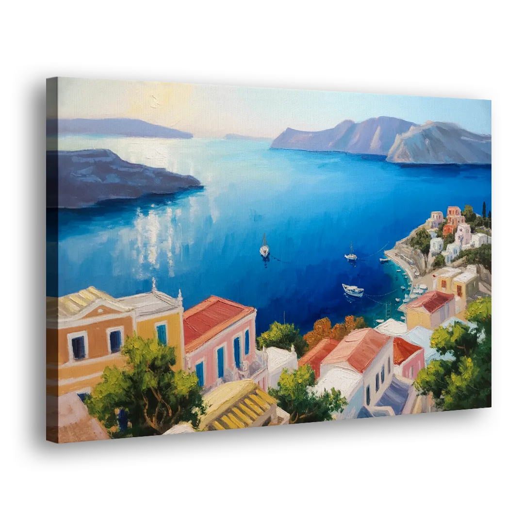 Symi Island Escape Side - Canvas Wall Art