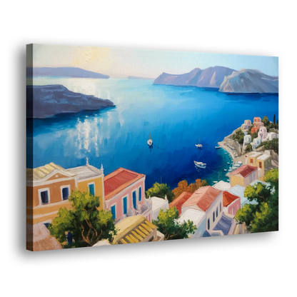 Symi Island Escape Side - Canvas Wall Art