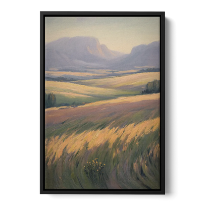 Tablelands Vista Front - Black Canvas Wall Art