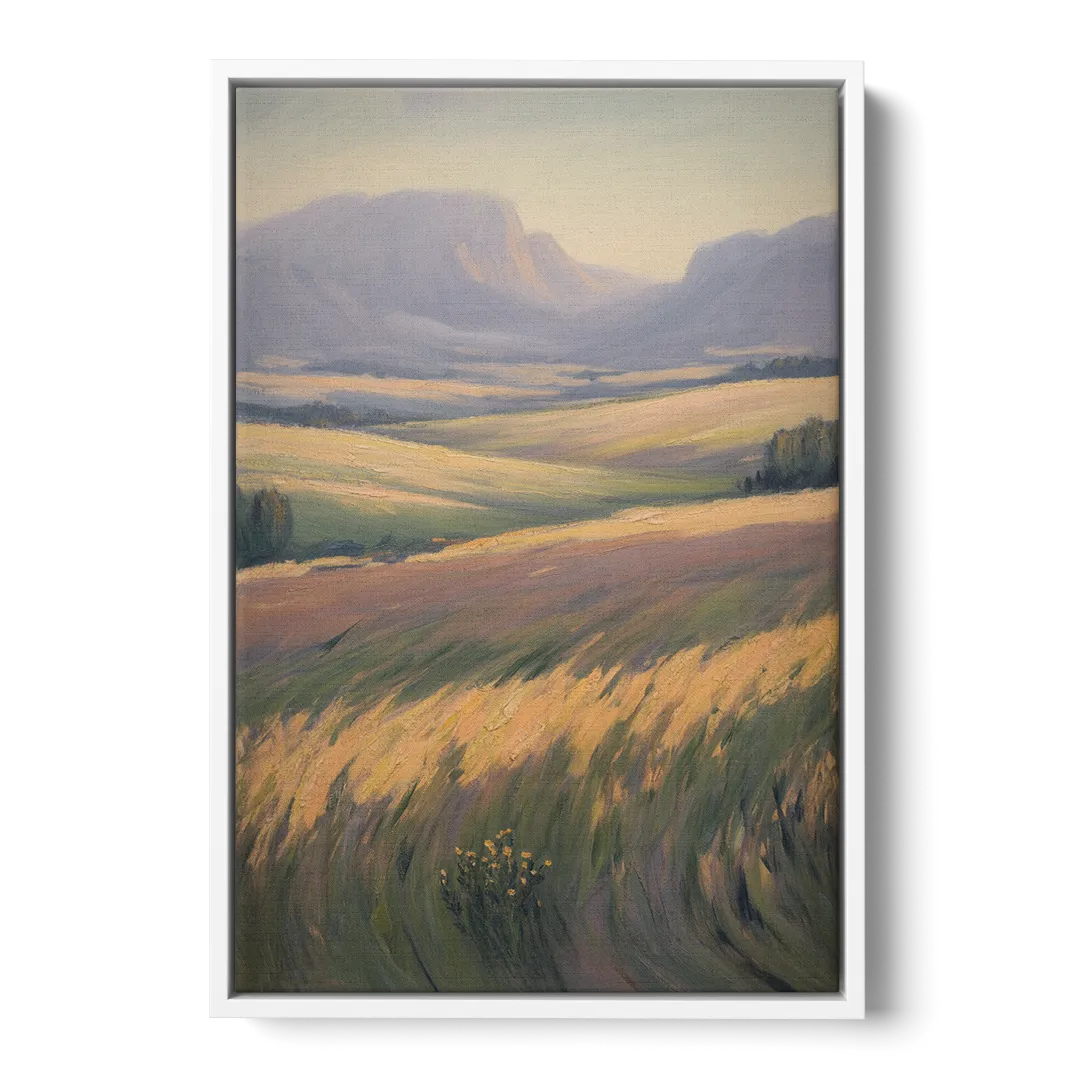 Tablelands Vista Front - White Canvas Wall Art