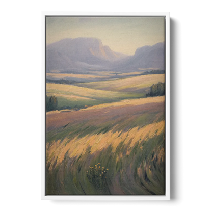 Tablelands Vista Front - White Canvas Wall Art