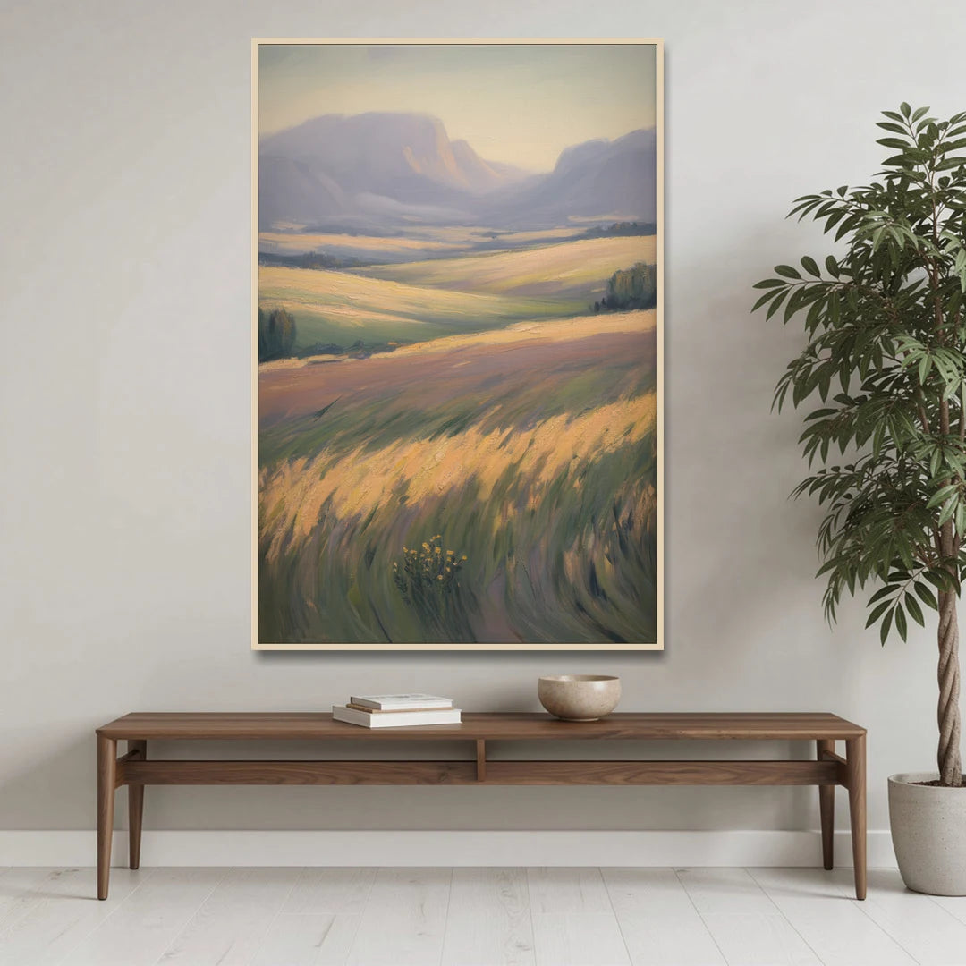 Tablelands Vista - Oak Framed Canvas Wall Art - Coffee Table - 40x60