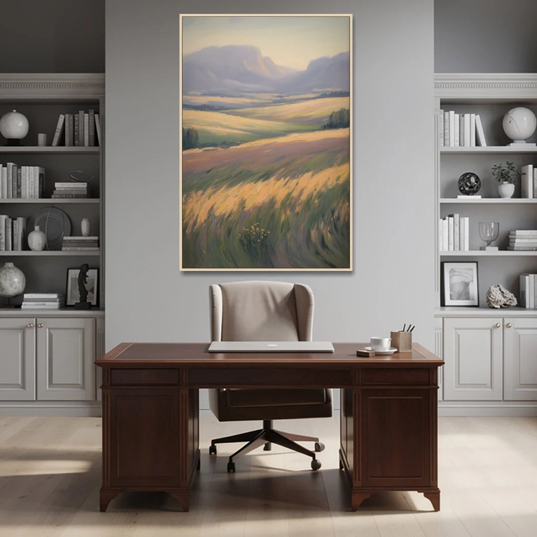Tablelands Vista - Oak Framed Canvas Wall Art - Office - 40x60