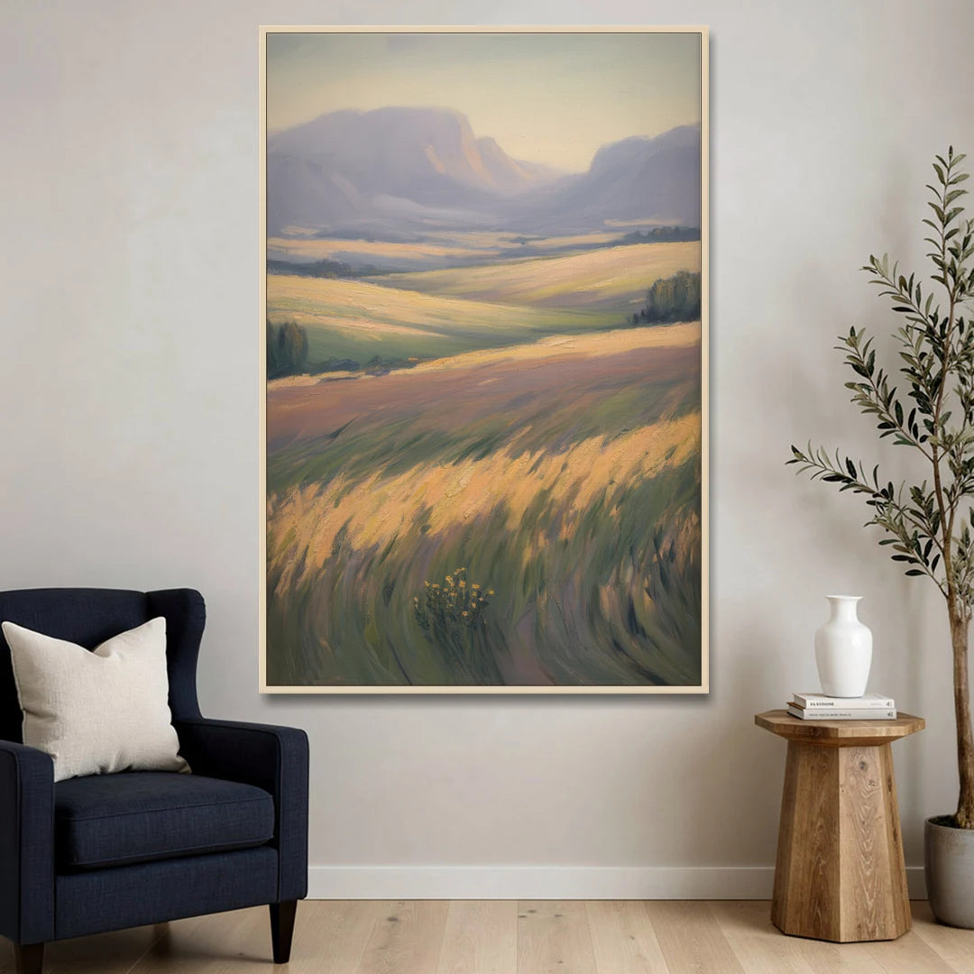 Tablelands Vista - Oak Framed Canvas Wall Art - Sofa - 40x60