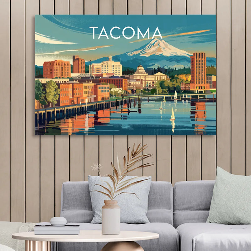 Tacoma Downtown Charm Sitting Room - Canvas Wall Art