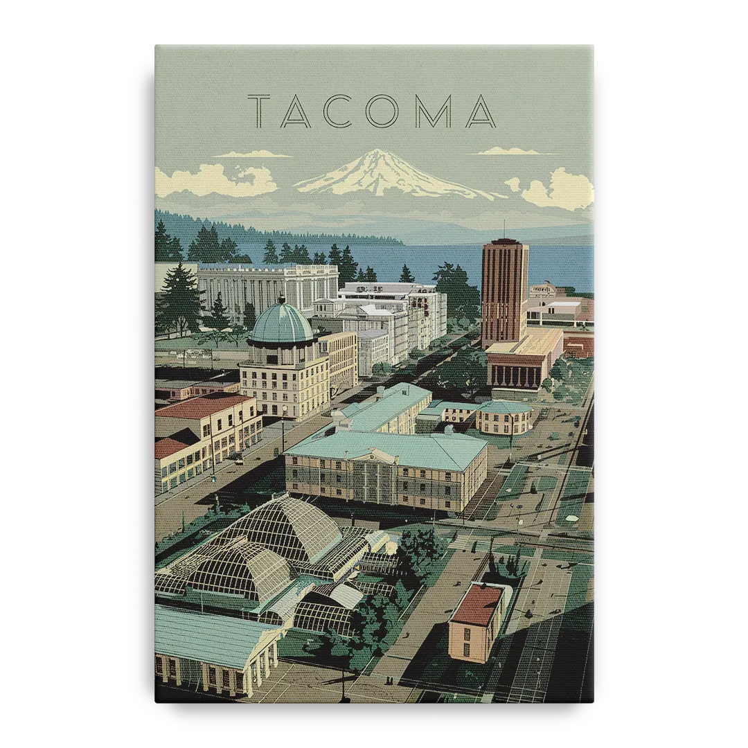 Tacoma Historic Landmarks Front - Canvas Wall Art