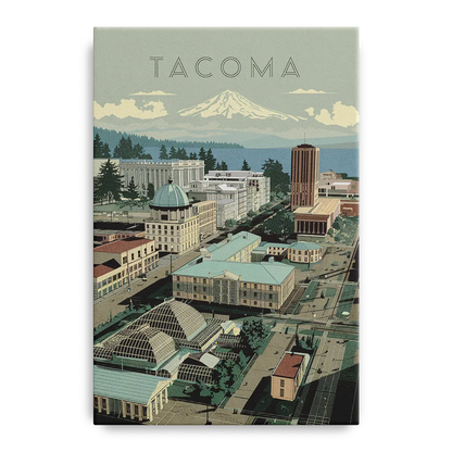 Tacoma Historic Landmarks Front - Canvas Wall Art