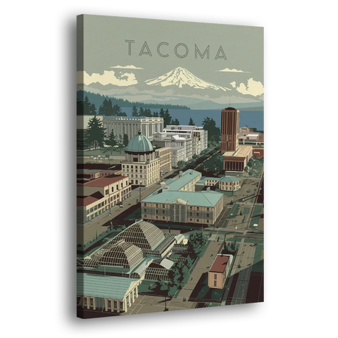 Tacoma Historic Landmarks - Canvas Wall Art