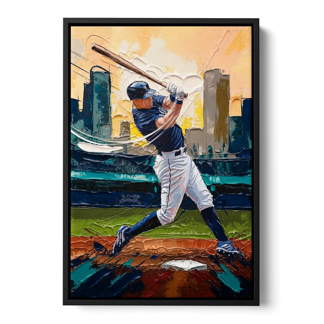 Tacoma Mariners Fan Tribute Front - Black Canvas Wall Art