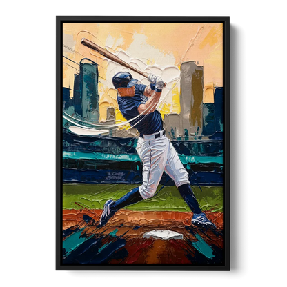 Tacoma Mariners Fan Tribute Front - Black Canvas Wall Art