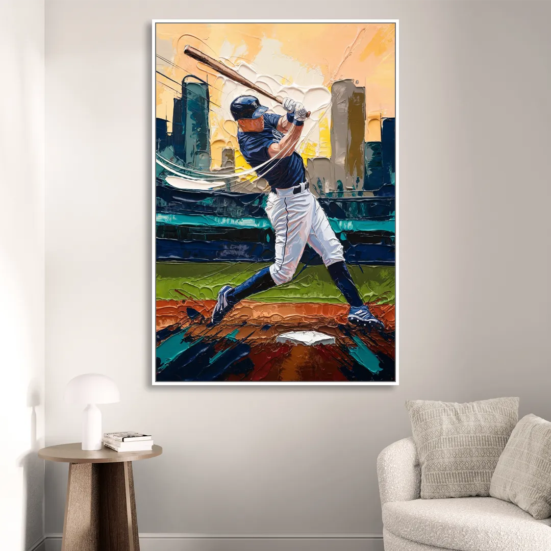 Tacoma Mariners Fan Tribute Living Room - White Canvas Wall Art