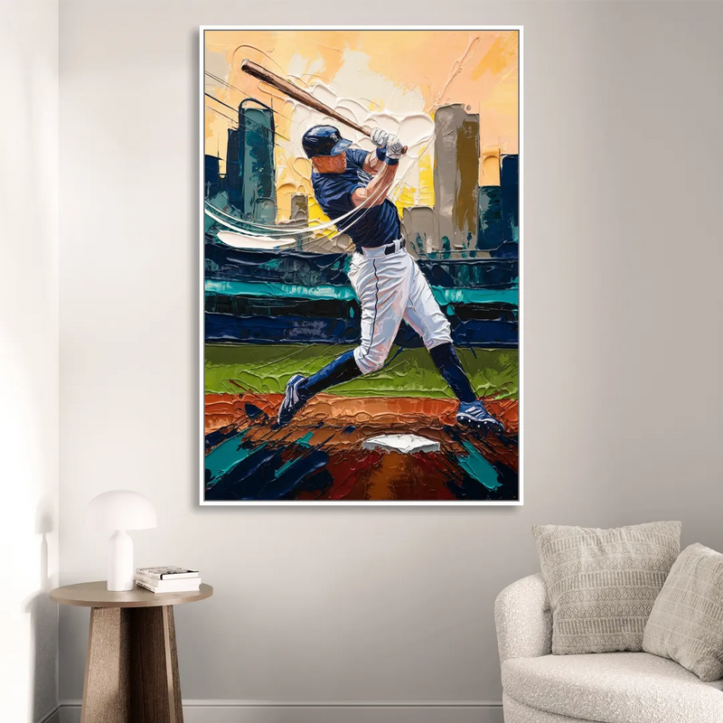 Tacoma Mariners Fan Tribute Living Room - White Canvas Wall Art