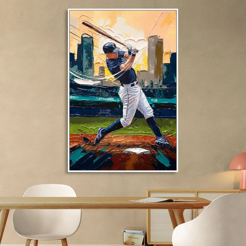 Tacoma Mariners Fan Tribute Sitting Room - White Canvas Wall Art