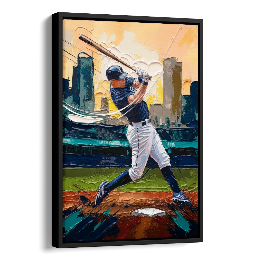 Tacoma Mariners Fan Tribute Side - Black Canvas Wall Art