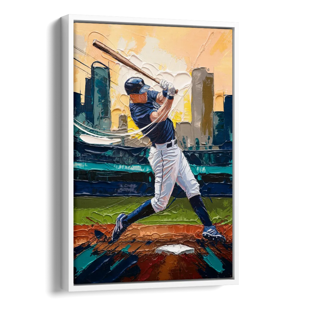Tacoma Mariners Fan Tribute Side - White Canvas Wall Art