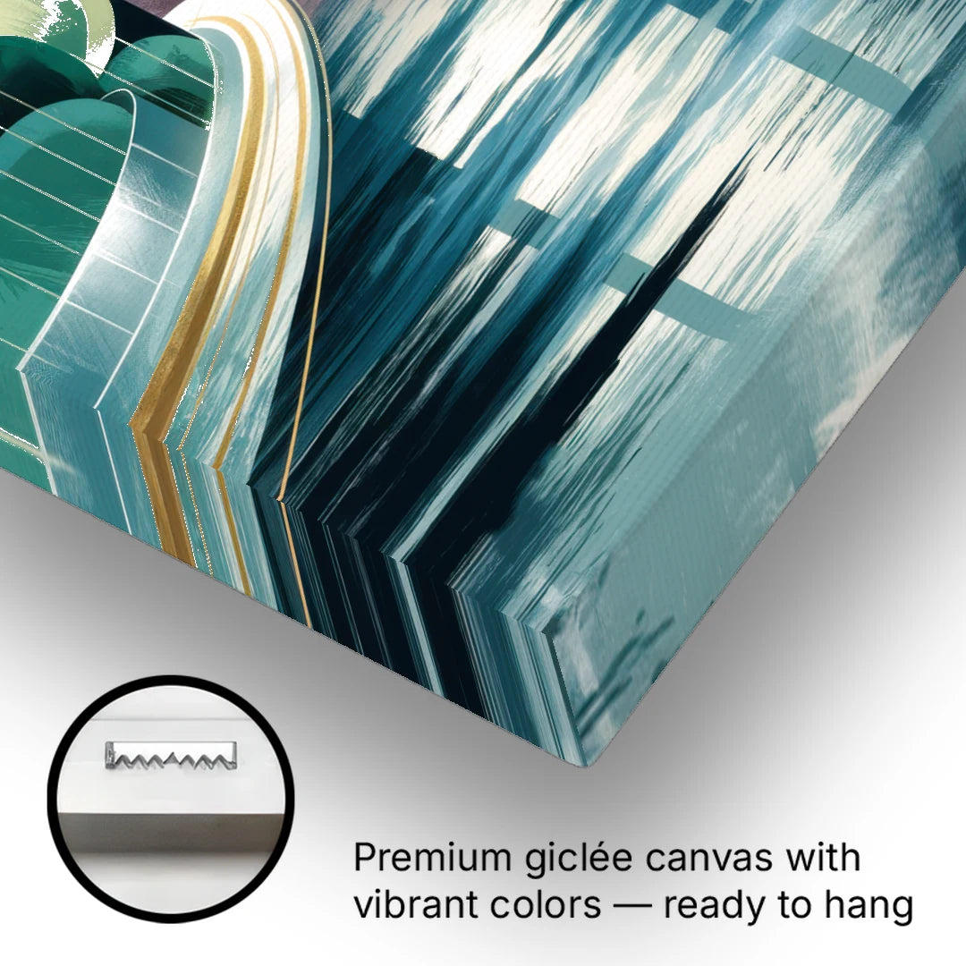 Tacoma Narrows Bridge Scene - Canvas Wall Art - Gallery Wrap Corner
