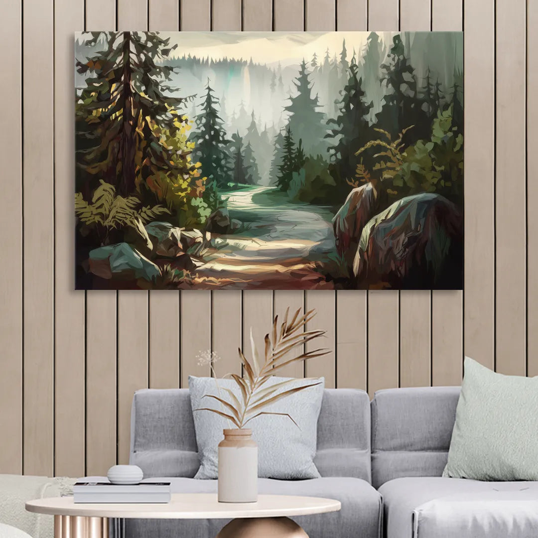 Tacoma Pacific Northwest Beauty Living Room - Canvas Wall Art