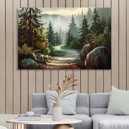 Tacoma Pacific Northwest Beauty Living Room - Canvas Wall Art