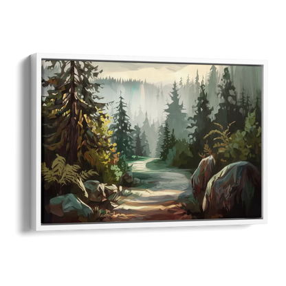 Tacoma Pacific Northwest Beauty Side - White Canvas Wall Art