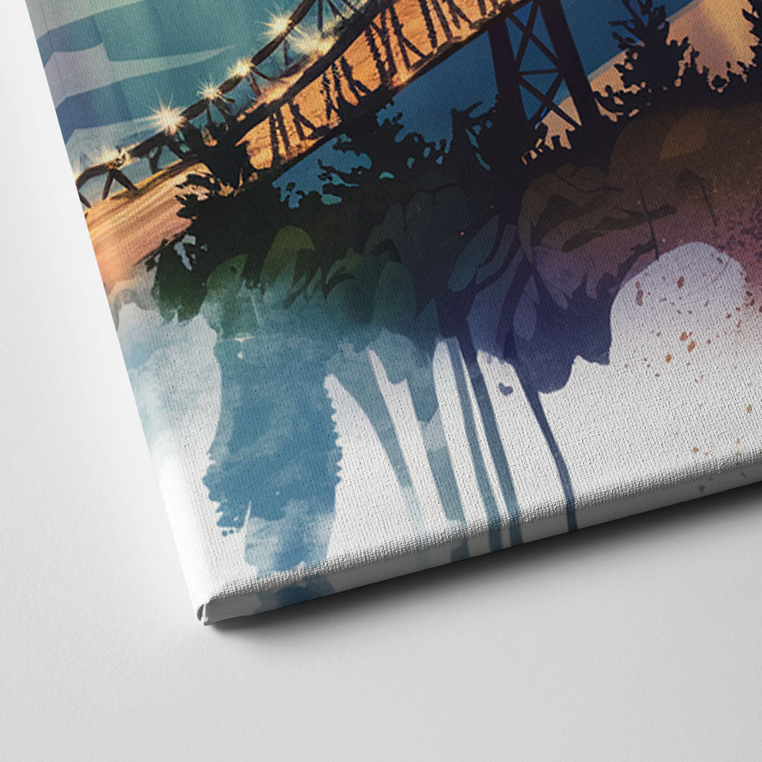 Tacoma Skyline View Canvas Close Up