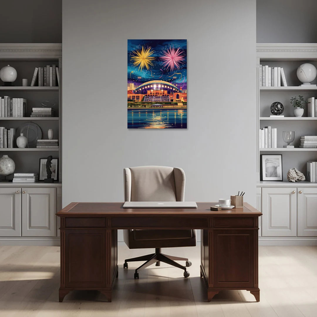 Tacoma Stadium Celebration - Canvas Wall Art - Office - 24x36