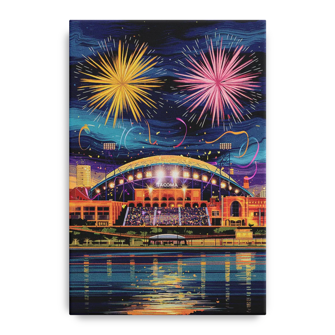 Tacoma Stadium Celebration Front - Canvas Wall Art