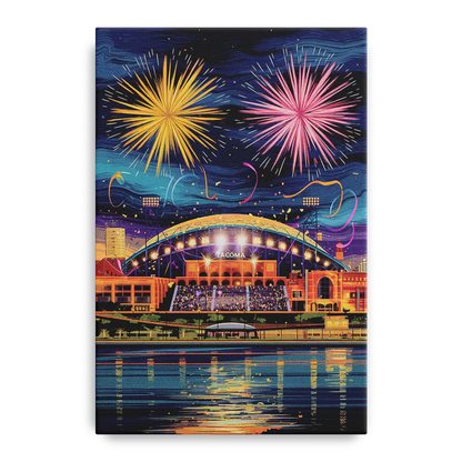 Tacoma Stadium Celebration Front - Canvas Wall Art