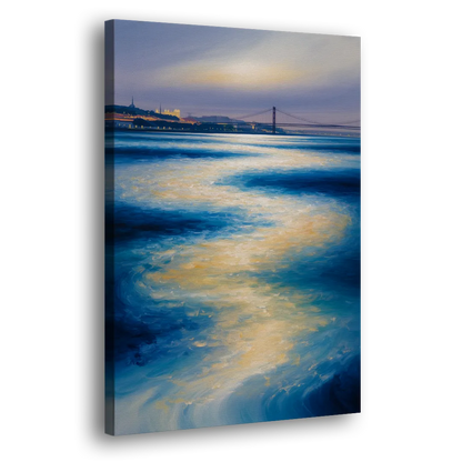 Tagus River Glow Side - Canvas Wall Art