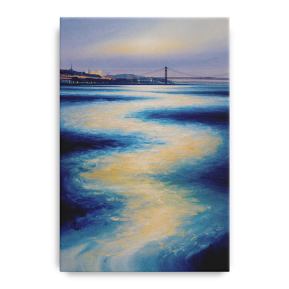 Tagus River Glow Front - Canvas Wall Art