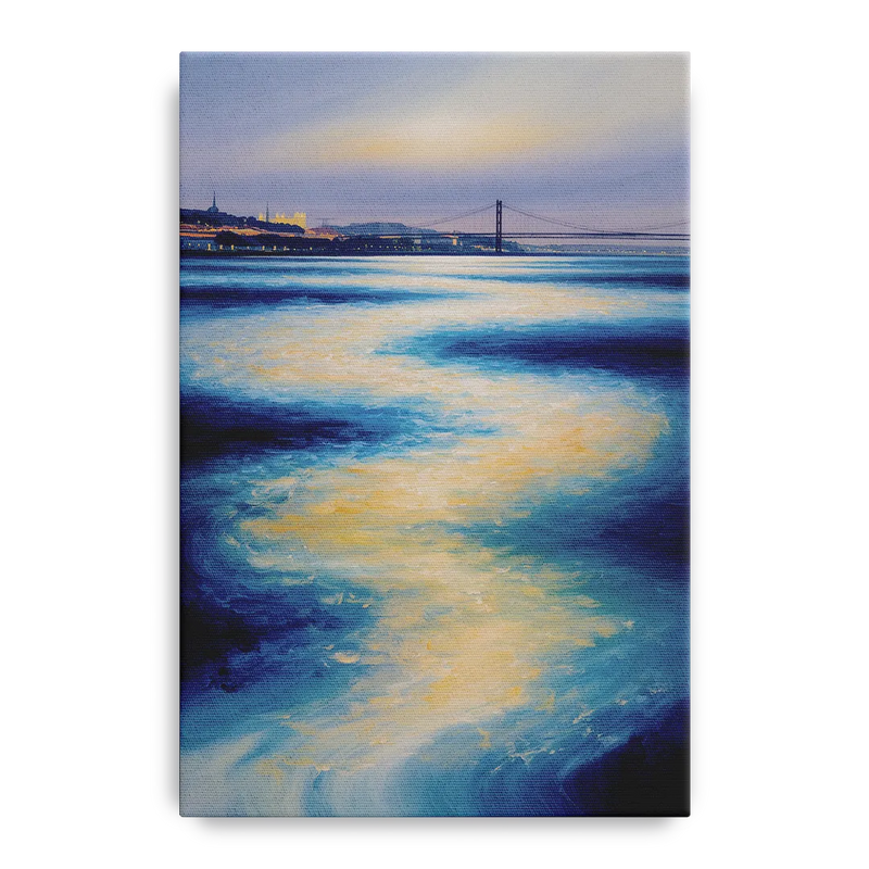 Tagus River Glow Front - Canvas Wall Art
