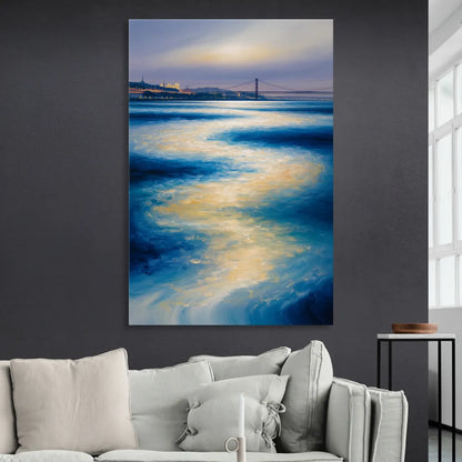 Tagus River Glow Sitting Room - Canvas Wall Art
