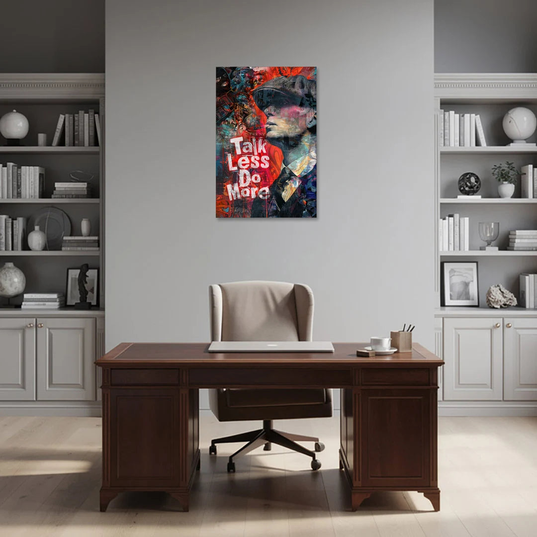Talk Less Do More - Canvas Wall Art - Office - 24x36