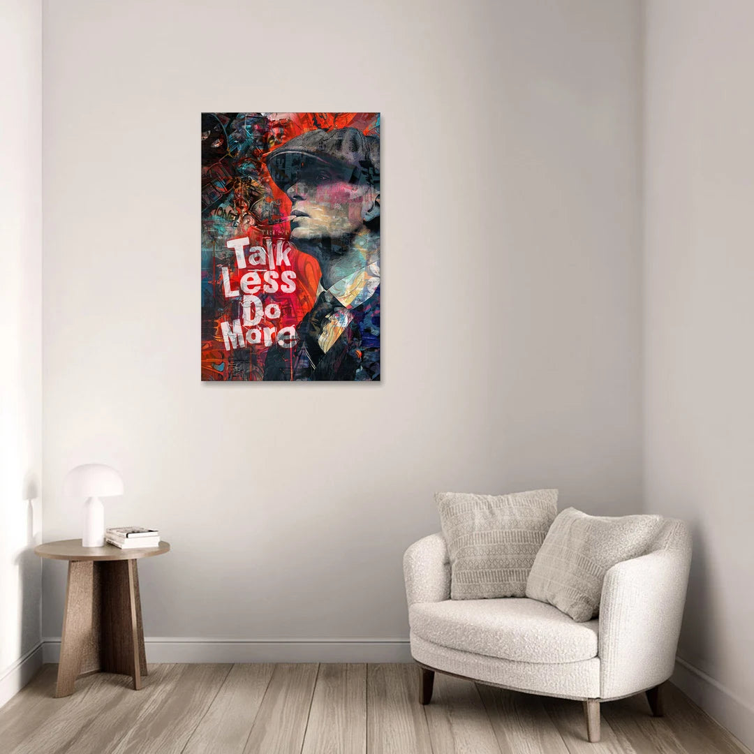 Talk Less Do More - Canvas Wall Art - Sofa - 24x36