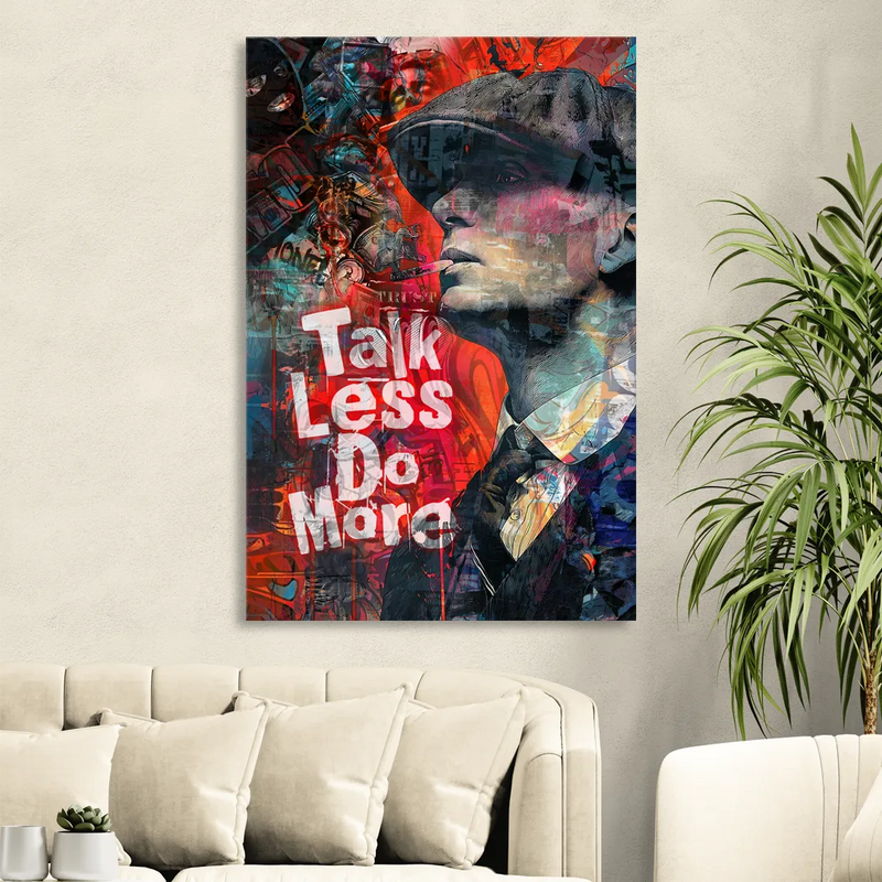 Talk Less Do More Living Room - Canvas Wall Art