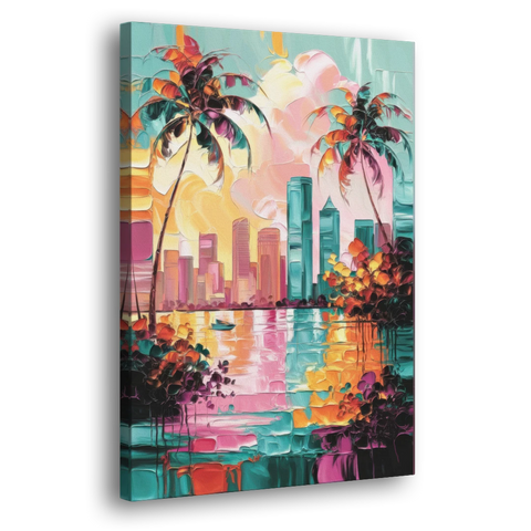 Tampa Bay Coastal Charm - Canvas Wall Art - Side