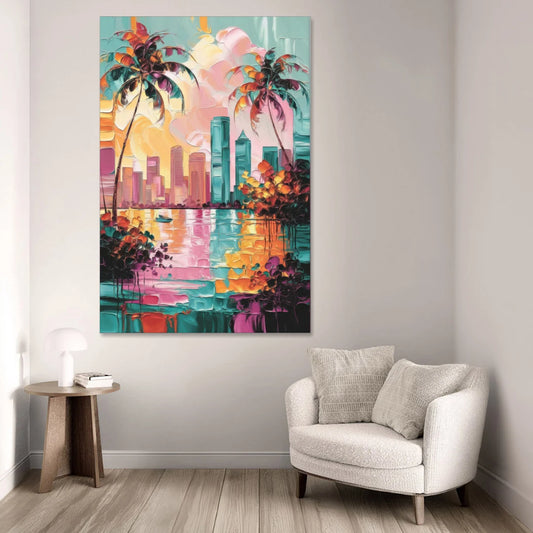 Tampa Bay Coastal Charm - Canvas Wall Art - Sofa - 40x60