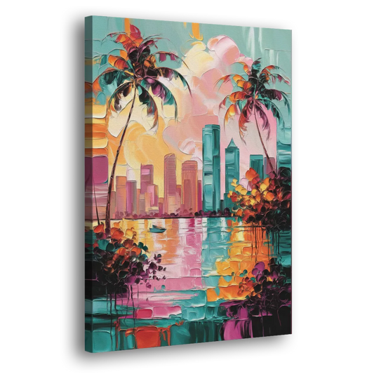 Tampa Bay Coastal Charm Side - Canvas Wall Art