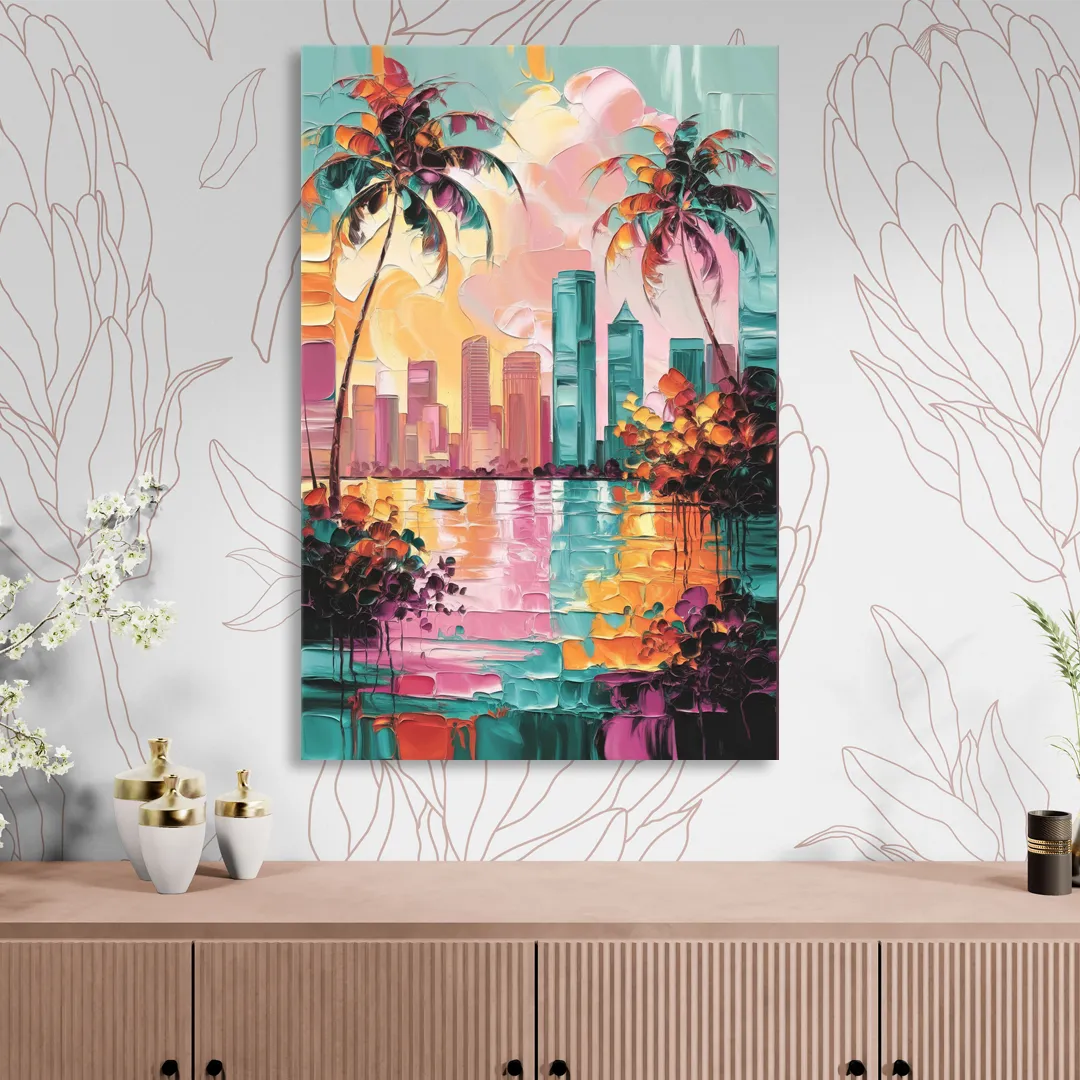 Tampa Bay Coastal Charm Sitting Room - Canvas Wall Art