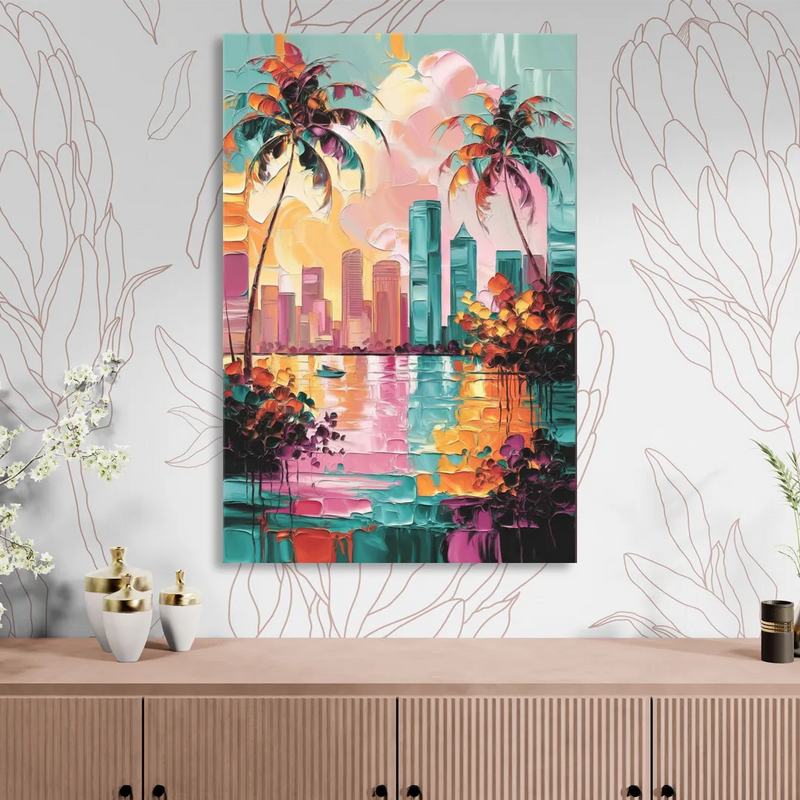 Tampa Bay Coastal Charm Sitting Room - Canvas Wall Art