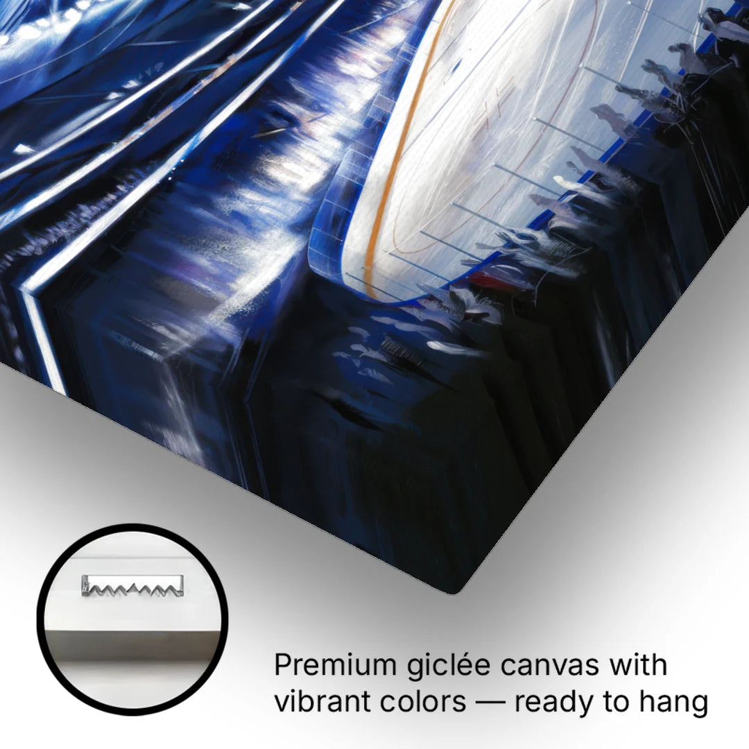Tampa Bay Lightning Arena Lights - Canvas Wall Art - Gallery Wrap Corner