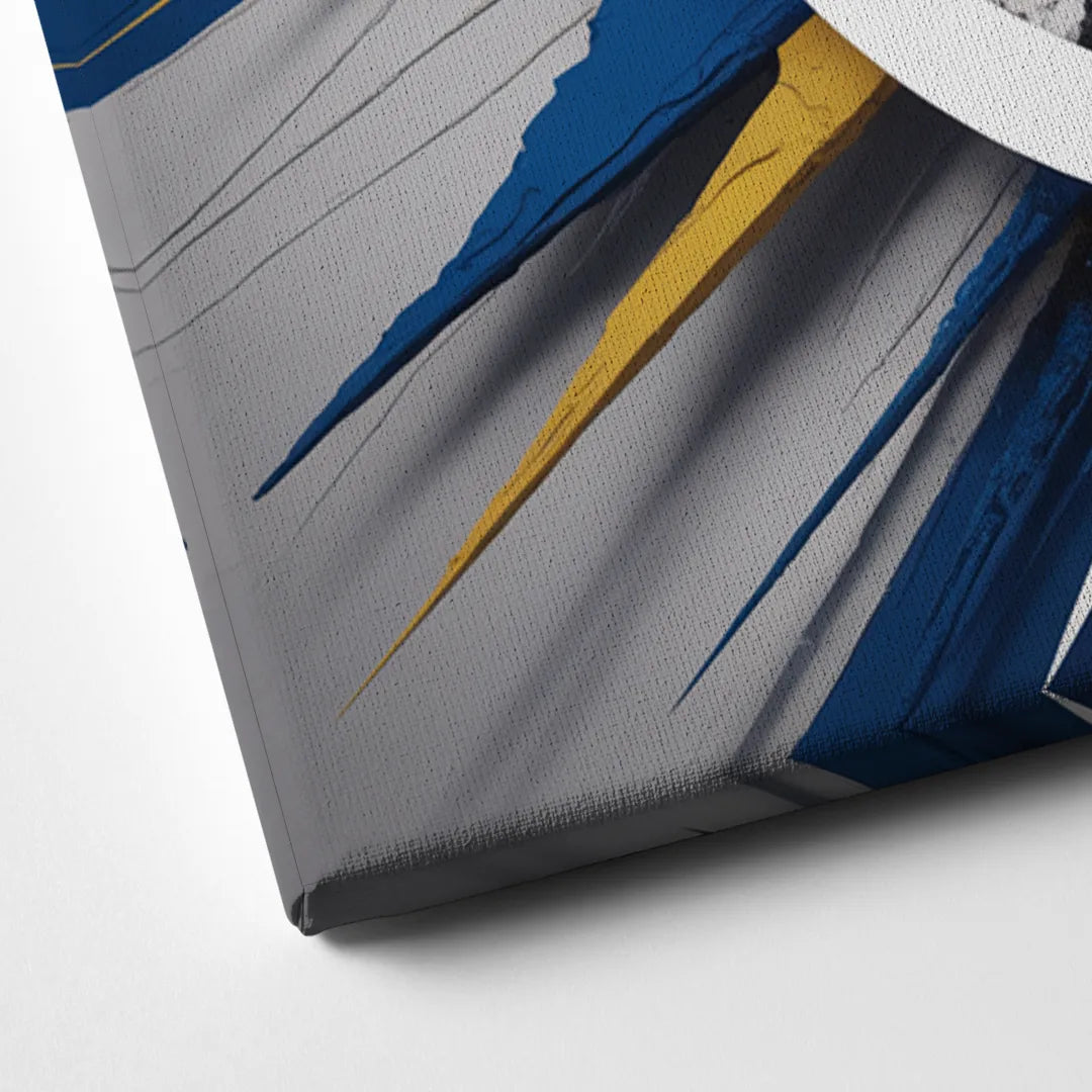 Tampa Bay Lightning Inspired Abstract Lightning Bolt Artwork Canvas Close Up