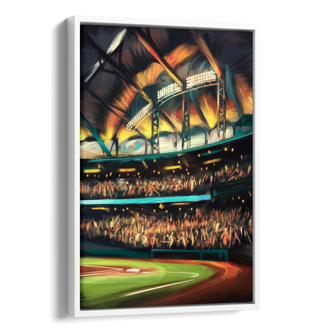 Tampa Bay Rays Game Day Energy Side - White Canvas Wall Art