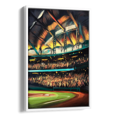 Tampa Bay Rays Game Day Energy Side - White Canvas Wall Art