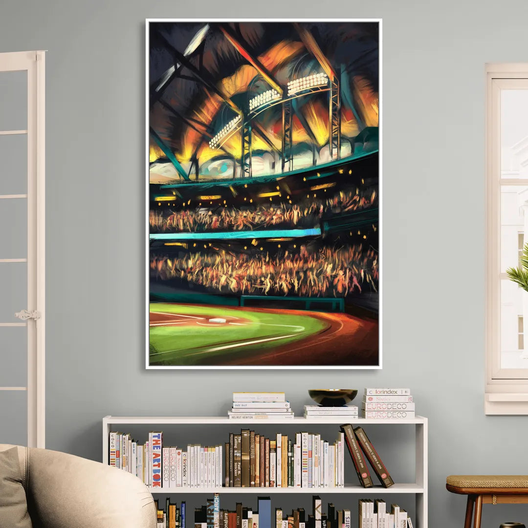 Tampa Bay Rays Game Day Energy Sitting Room - White Canvas Wall Art